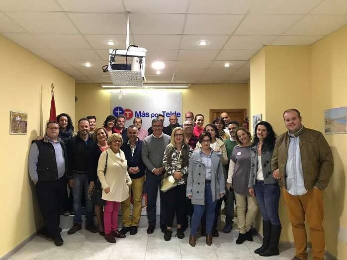 Miembros de Más por Telde que integrarán su lista electoral (Foto TA)